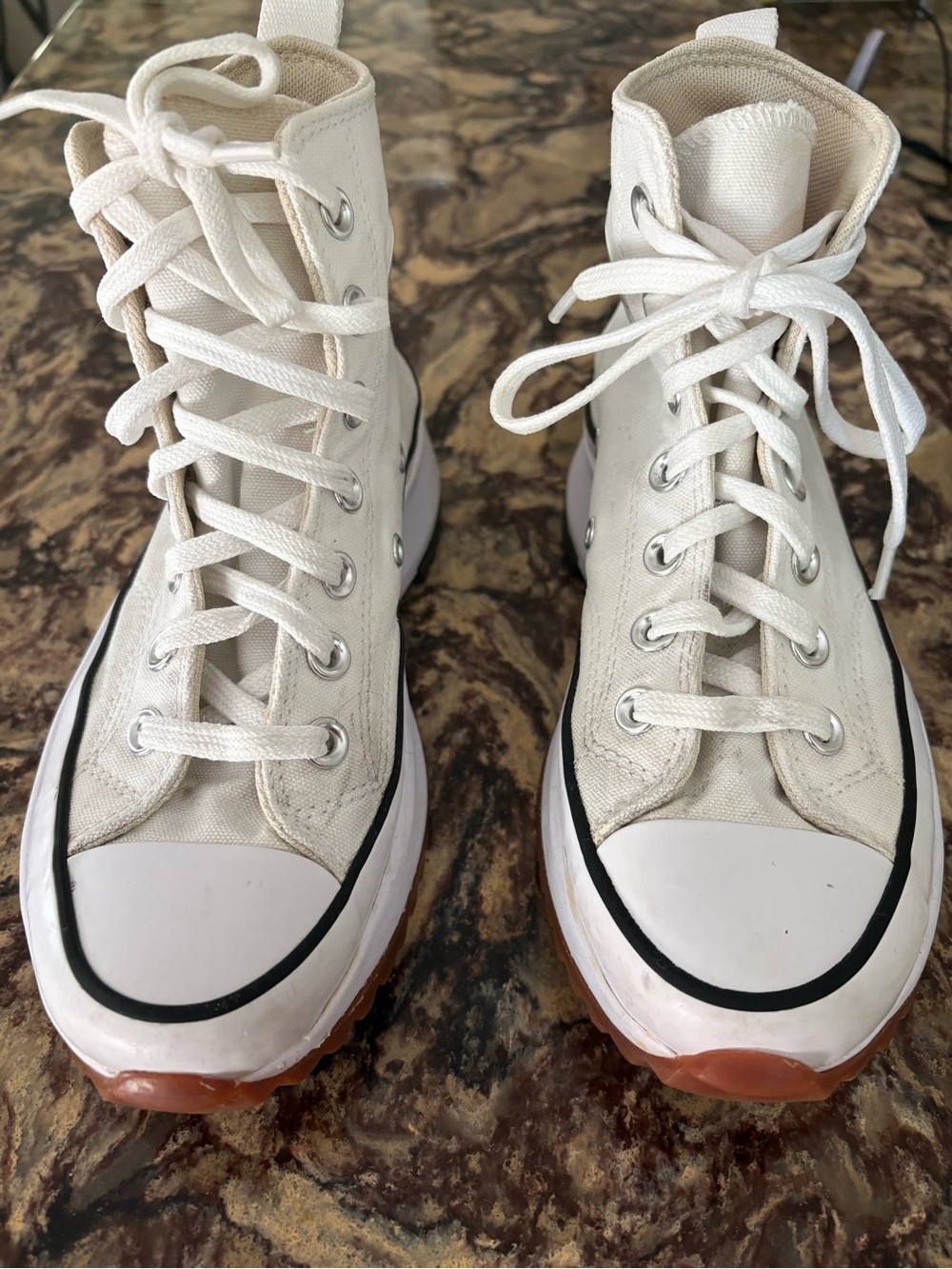 Converse White High-Top Lace-Up Canvas Boots